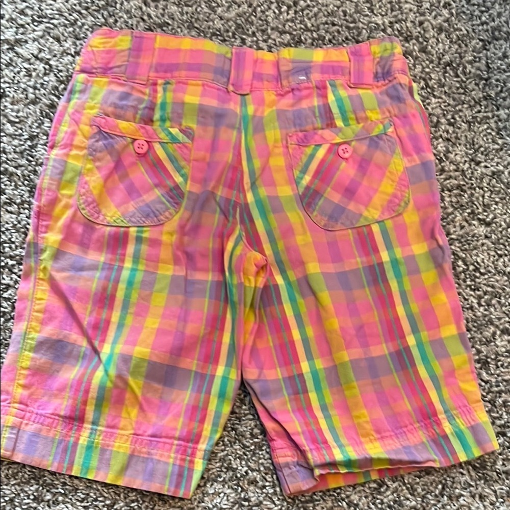 Cherokee Multicolor Plaid Kids Shorts - Picture 6 of 8